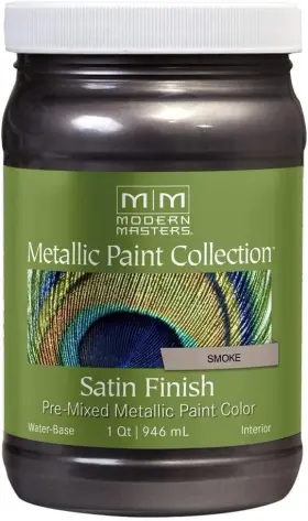 Me24332 Modern Masters 1 Quart Smoke Metallic Paint Collection Water-based - Satin