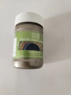 Me70806 Modern Masters Satin Metallic Paint Nickel 6 Oz Semi Opaque