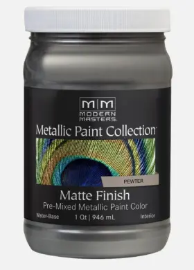 Mm209-32 Modern Masters Mm20932 Pewter Metallic Paint Collection Water-based