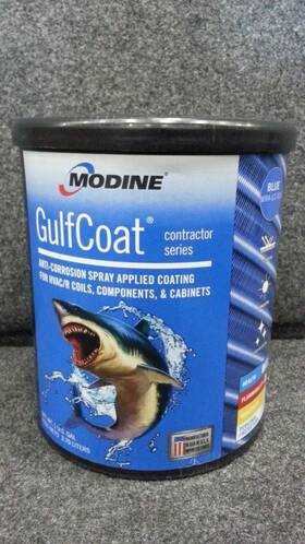 Modine 241909-2- -1 Gulfcoat Corrosion Coating Spray Wra-lc-020-1g Applied Blue 1 Gallon