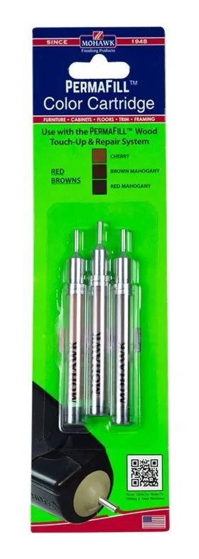 Mohawk Finishing Products 663392035038 Permafill Color Cartridge 3 Pack Red Browns