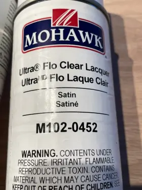 M102-0452 Mohawk Finishing Products 726084177413 Ultra-flo Clear Lacquer Satin Finish 13 Oz.