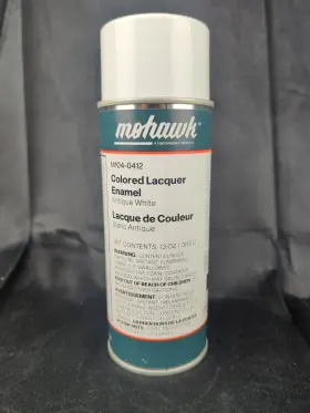 M104-0412 Mohawk Colored Lacquer Enamel Antique White 13 Ounces M104-0412 Mohawk Colored Lacquer Enamel Antique White 13 Ounces
