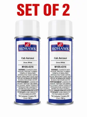 M105-4316 Mohawk Cab Aerosol Dove White Spray Paint 13oz Set Of 2