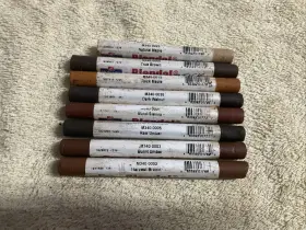 M340-0003 Mohawk Lot Of 7 New Blendal Stick Burnt Umber