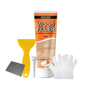 Mo0068 Mollor All Purpose Wood Filler White Putty Repair For 150g
