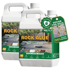 Molyly Sfs062 Rock Glue For Landscaping - 2 Gallon Mulch Clear/transparent