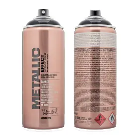 Montana Cans 012017702105 Effect 400 Ml Metallic Color Black Spray Paint 13.5 Fl