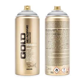 Montana Cans 048500285929 Gold 400 Ml Color Silver Matte Spray Paint 13.52 Fl Oz Pack Of 1