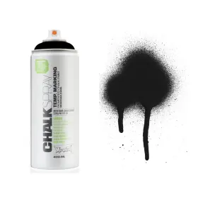Montana Cans 048500376221 Chalk Spray Paint 400ml Black 13.5 Fl Oz Pack Of 1