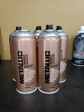 Emc7010 Montana Cans Metallic Effect Silver Spray Paint 400ml Cans- Pack Of 5