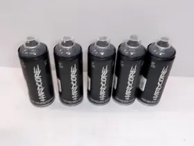 1863687 Montana Colors 11 Oz Hardcore Gloss Spray Paint Aerosol Sputnik Grey 5 Per Pack