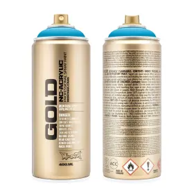 Mxg-g5040 Montana Gold Cans Semi Gloss Light Blue Spray Paint 13.5 Oz 360 Nozzle