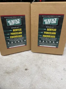 11200 Multi-tech Products Multitech Surface Repair Plumbing Fixture Porcelain Kit 12oz White New 2 Pack