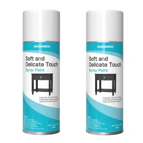 Bur3351-stsp-2 Nadamoo Soft And Delicate Touch Spray Paint For Cabinet Furnitue Matte Black 2 Cans
