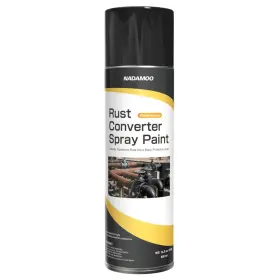 Bur3353-b-1 Nadamoo Rust Coverter Spray Paint Black 1 Can