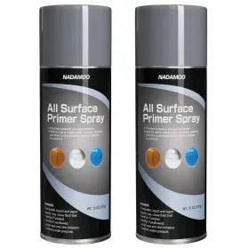 Bur3390-p2 Nadamoo All Surface Primer Spray One-part Epoxy Matte Gray 2 Cans Enhance A