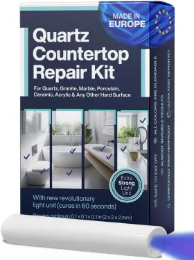 C101a Nnrepair Quartz Countertop Repair Kit Clear White Acrylic And Dark Color