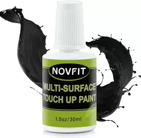 Novfit 692624176829 Multi Surface Touch Up Paint Gloss Black Kit Interior/exterior House For