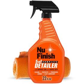 Nu Finish 078161000177 5-in-1 Complete Detailer Spray With Towel Preserves And Protects C