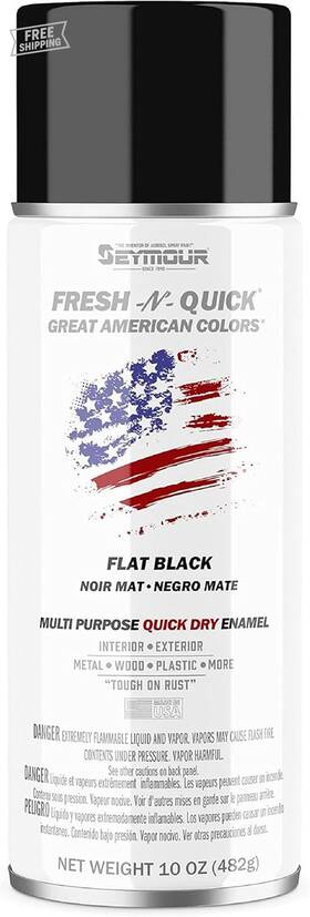 Of Sycamore 445016899836 Paint 11-10 Fresh-n-quick Multi-purpose Spray Enamel Flat Black