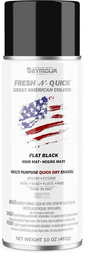Of Sycamore 744110470239 Paint 11-10 Fresh-n-quick Multi-purpose Spray Enamel Flat Black