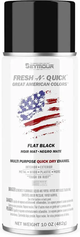 Of Sycamore 744110470239 Paint 11-10 Fresh-n-quick Multi-purpose Spray Enamel Flat Black