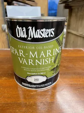 92301 Old Masters 086348925083 Spar-marine Varnish Satin 1 Gallon
