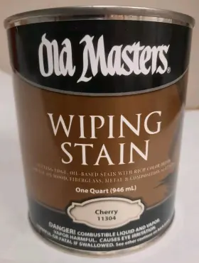 11304 Old Masters Wiping Stain Cherry Rich Color Depth 1 Quart Can