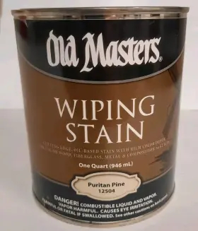 12504 Old Masters Wiping Stain Puritan Pine Liquid 1 Quart Can Rich Color Depth