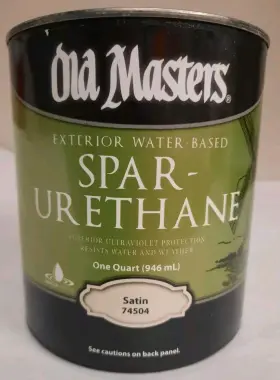 74504 Old Masters Spar Urethane Satin Exterior Water Based 1 Quart Can