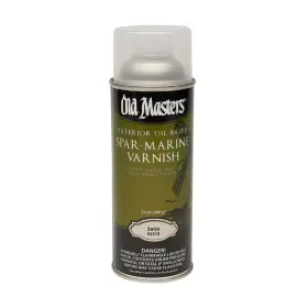 92310 Old Masters Satin Clear Oil-based Marine Spar Varnish Spray 12 Oz