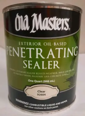 92604 Old Masters Penetrating Sealer Clear Exterior Oil Based 1 Quart Can