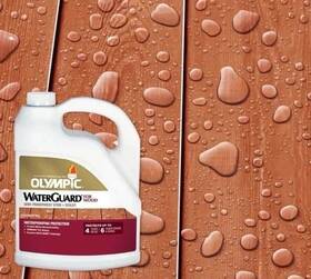 Olympic 056198941175 Waterguard 1 Gal Sequoia Red Semi-transparent Exterior Stain And Sealer Oh