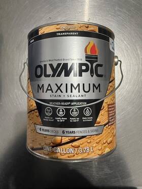 Olympic 56502a/01 Maximum Stain And Sealant In One Transparent Honey Gold