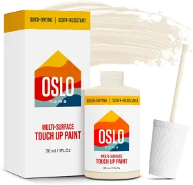 Oslo Home 711181966190 Touch Up Paint Classic White 1oz Matte With Brush In Bottle Quick Drying For