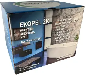 Pabrec Ekopel Usa/rb Solutions 746729138968 Pour On Bathtub Refinishing Kit - No Voc Made In The Most Dura