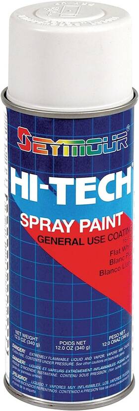 Paint 16-134 Hi-tech Enamels Spray Flat White
