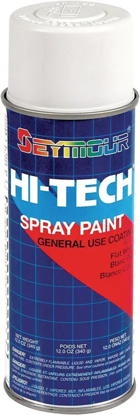 16-134 Paint Hi-tech Enamels Spray Flat White