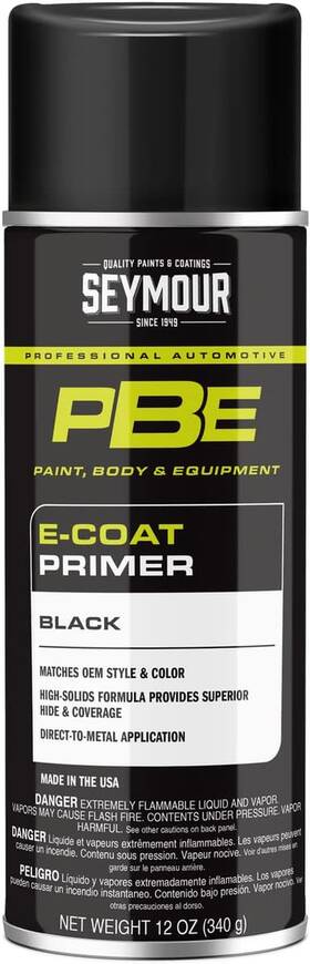 Paint 16-1695 Pbe E-coats Primer Spray Black 12 Oz