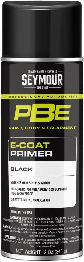 16-1695 Paint Pbe E-coats Primer Spray Black 12 Oz
