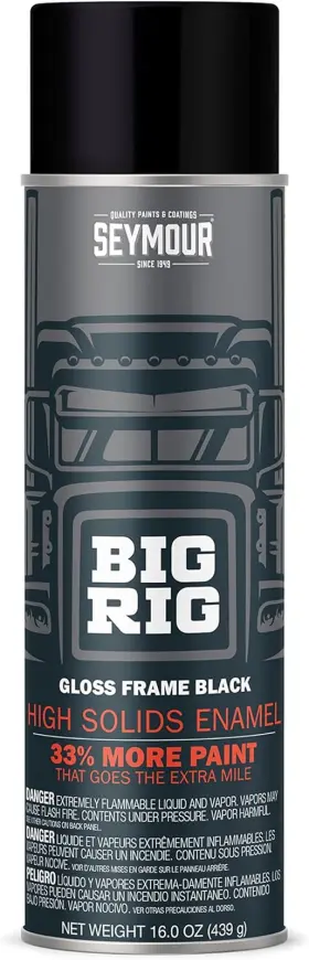 20-1615 Paint Big Rig Professional Coatings Spray Gloss Frame Black