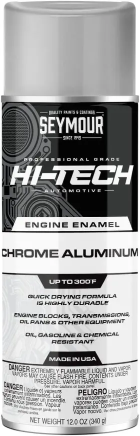 En-41 Paint 313115874832 Hi-tech Engine Spray Chrome Aluminum 12 Ounce Pack Of 1