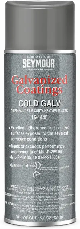 16-1445 Paint 445050362327 Galvanized Coatings Spray Cold Primer 15 Ounce Pack O