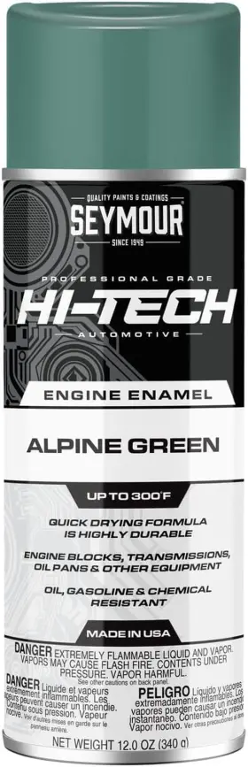 En-60 Paint 744110731439 Hi-tech Engine Spray Alpine Green