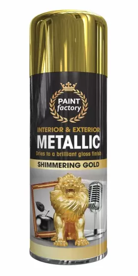 1751pr Paint Factory Spray All Purpose Gold Metallic 400 Ml 13.5 Oz