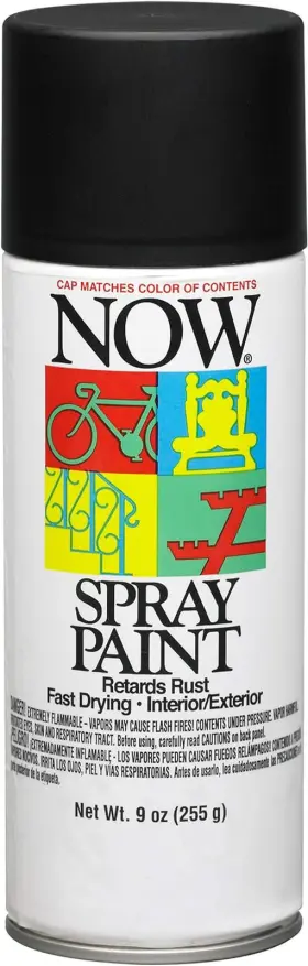 I21211007 Paint Sundries Solutions 9 Oz Krylon 21211 Wrought Iron Black Now Enamel Spray Flat