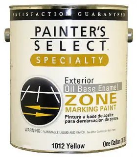 1012-gl Painters Select Specialty Zone Marking Paint Oil-based Flat Yellow 1