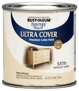 267313-painters Painters Touch 020066223083 Rust-oleum Latex Paint 1 Half Pint Satin Heirloom White