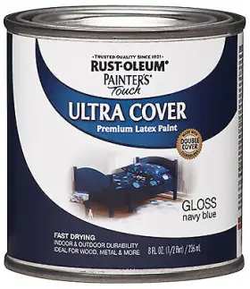 1922-730 Painters Touch Ultra Cover Latex Paint Navy Blue 1/2-pint